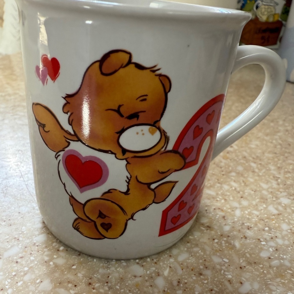 Vintage Care Bears Stoneware Mug by American Greetings Birthday #2